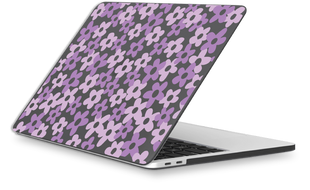 Oriental case black matte MacBook Pro 16 M1 | M2 | M3 (2021-2024) Flower Viola (1.15) pr_0078237  in the online store Oriental Case in Kyiv from the Ukrainian brand Orientalcase ✅