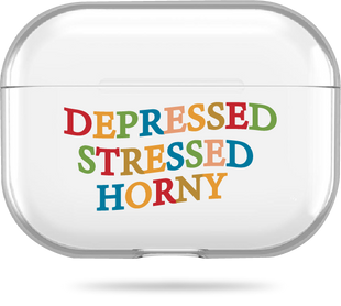 Чохол Oriental case прозорий силіконовий для AirPods Pro 3 Depressed (11.1) APP3-0065957 купити в інтернет-магазині Oriental Case в Києві від українського бренду Orientalcase ✅