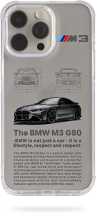 Oriental case iPhone 12 Pro Max transparent silicone shockproof case BMW M3 (33.2) pr_0058658  in the online store Oriental Case in Kyiv from the Ukrainian brand Orientalcase ✅