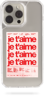 Oriental case iPhone 11 transparent plastic EVO case Je Taime Red (10.14.2) pr_0068162  in the online store Oriental Case in Kyiv from the Ukrainian brand Orientalcase ✅