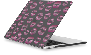 Чохол Oriental case чорний матовий Macbook Air 13.3 2018-2020 M1 Love Violet Lips (17.15) pr_0064138  купити в інтернет-магазині Oriental Case в Києві від українського бренду Orientalcase ✅