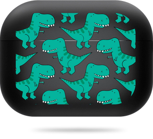 Oriental case black matte silicone case for AirPods Pro 2 Animals Dinos Big (8.2) pr_0066007  in the online store Oriental Case in Kyiv from the Ukrainian brand Orientalcase ✅