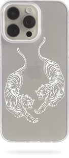 Oriental case iPhone 16 transparent silicone case Tigers White (8.9) pr_0074344  in the online store Oriental Case in Kyiv from the Ukrainian brand Orientalcase ✅