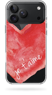 Чохол Oriental case iPhone 18 pro max прозорий пластиковий ROCK Je Taime Heart Red (10.14.3) Heart Red (10.14.3) купити в інтернет-магазині Oriental Case в Києві від українського бренду Orientalcase ✅