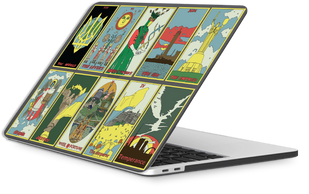 Чохол Oriental case чорний матовий Macbook Air 13.3 2018-2020 M1 Taro cards Macbook (21.0) pr_0064189  купити в інтернет-магазині Oriental Case в Києві від українського бренду Orientalcase ✅