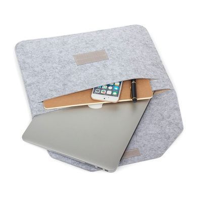 Чохол з войлоку на Apple MacBook 13-14 дюймів сірий pr_0067301  купити в інтернет-магазині Oriental Case в Києві від українського бренду Orientalcase ✅
