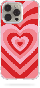 Чохол Oriental case iPhone 14 pro max прозорий силіконовий протиударний Hearts Pattern Red (18.8) pr_0046980  купити в інтернет-магазині Oriental Case в Києві від українського бренду Orientalcase ✅
