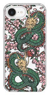 Чохол Oriental case iPhone 16e / 17e прозорий силіконовий протиударний Dragons Animals With Flowers (5.2) pr_0074681_16e17e купити в інтернет-магазині Oriental Case в Києві від українського бренду Orientalcase ✅