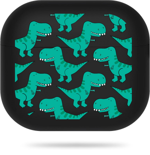 Oriental case black matte silicone case for AirPods 3 Animals Dinos Big (8.2) pr_0065809  in the online store Oriental Case in Kyiv from the Ukrainian brand Orientalcase ✅
