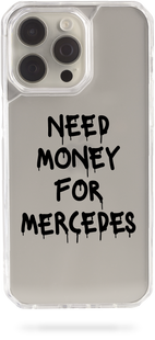 Чохол Oriental case iPhone 15 прозорий пластиковий EVO Need Money For MERCEDES Black (31.6) pr_0045522  купити в інтернет-магазині Oriental Case в Києві від українського бренду Orientalcase ✅