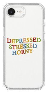 Чохол Oriental case iPhone 16e / 17e прозорий пластиковий EVO Depressed (11.1) pr_0074932_16e17e купити в інтернет-магазині Oriental Case в Києві від українського бренду Orientalcase ✅