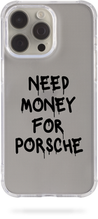 Oriental case iPhone 11 transparent silicone shockproof case Need Money For PORSCHE Black (31.8) pr_0068116  in the online store Oriental Case in Kyiv from the Ukrainian brand Orientalcase ✅