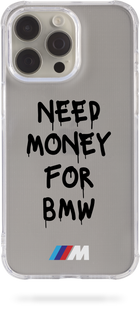 Чохол Oriental case iPhone 14 pro прозорий силіконовий протиударний Need_Money2.0_BMW_M Black (31.11) pr_0062391  купити в інтернет-магазині Oriental Case в Києві від українського бренду Orientalcase ✅