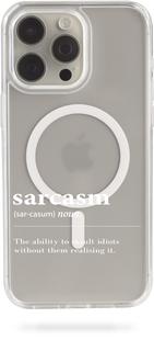 Oriental case iPhone 14 plus transparent MagSafe case Sarcasm White (12.8) pr_0049442  in the online store Oriental Case in Kyiv from the Ukrainian brand Orientalcase ✅