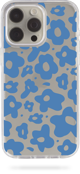 Oriental case iPhone 13 transparent plastic ROCK case Flowers Незабудка Blue (1.19) pr_0056506  in the online store Oriental Case in Kyiv from the Ukrainian brand Orientalcase ✅