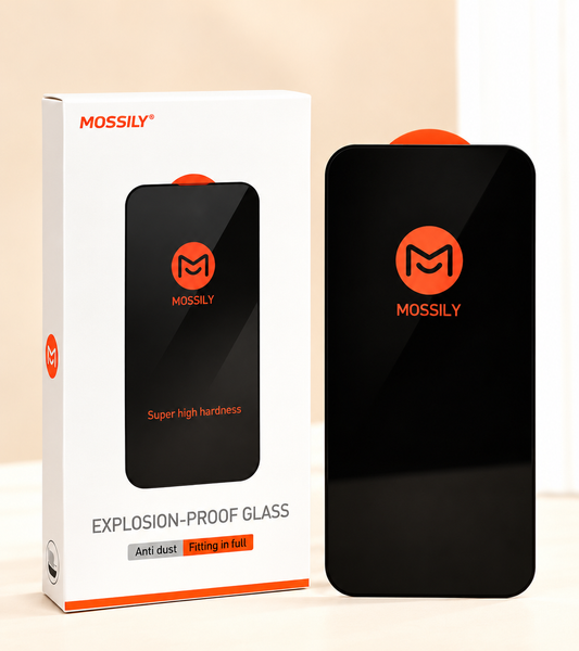 Захисне скло MOSSILY Anti-Dust для iPhone 13 Pro Max / iPhone 14 Plus, чорна рамка OC-GL-IP13PM-14PL-MOS-AD-BK купити в інтернет-магазині Oriental Case в Києві від українського бренду Orientalcase ✅