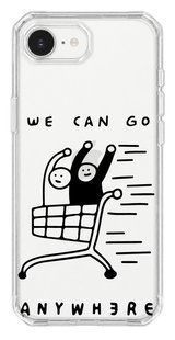 Чохол Oriental case iPhone 16e / 17e прозорий пластиковий EVO We Can Go Anywhere Black (13.29) pr_0074984_16e17e купити в інтернет-магазині Oriental Case в Києві від українського бренду Orientalcase ✅