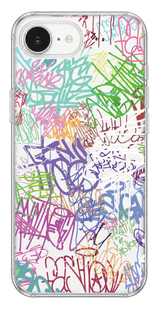 Чохол Oriental case iPhone 16e / 17e прозорий силіконовий Graffiti Color (3.3) pr_0074161_16e17e купити в інтернет-магазині Oriental Case в Києві від українського бренду Orientalcase ✅