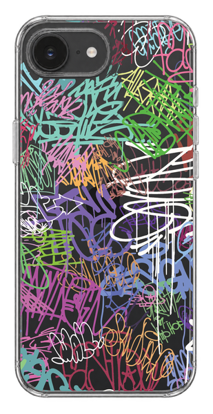 Oriental case iPhone 16e / 17e transparent silicone case Graffiti Color (3.3) pr_0074161_16e17e in the online store Oriental Case in Kyiv from the Ukrainian brand Orientalcase ✅