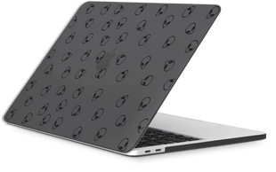 Oriental case black matte MacBook Air 13.6 M2 | M3 (2022-2025) Aliens Black (6.19) pr_0080575  in the online store Oriental Case in Kyiv from the Ukrainian brand Orientalcase ✅