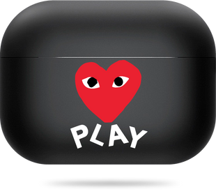 Oriental case black matte silicone case for AirPods Pro 2 Play&nbsp;White (6.10) pr_0066012  in the online store Oriental Case in Kyiv from the Ukrainian brand Orientalcase ✅