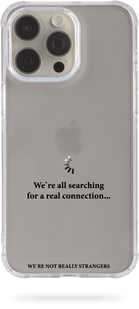 Oriental case iPhone 13 mini transparent silicone shockproof case We Are All Searching Black (11.32) pr_0061445  in the online store Oriental Case in Kyiv from the Ukrainian brand Orientalcase ✅