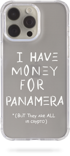 Чохол Oriental case iPhone 12/12 Pro прозорий силіконовий протиударний I_Have_Money_ Panamera_White (32.1) pr_0059848  купити в інтернет-магазині Oriental Case в Києві від українського бренду Orientalcase ✅