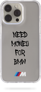 Чохол Oriental case iPhone 15 прозорий силіконовий протиударний Need_Money_For_BMW_M Black (31.9) pr_0045239  купити в інтернет-магазині Oriental Case в Києві від українського бренду Orientalcase ✅