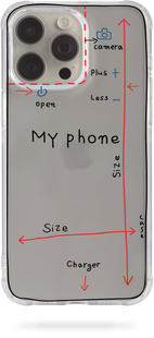 Oriental case iPhone 16 transparent silicone shockproof case My Phone Black (13.25) pr_0074656  in the online store Oriental Case in Kyiv from the Ukrainian brand Orientalcase ✅
