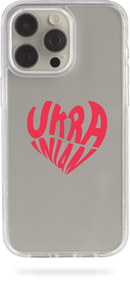 Oriental case iPhone 15 pro transparent plastic ROCK case Go Sure Heart Ukrainian (19.34) pr_0042893  in the online store Oriental Case in Kyiv from the Ukrainian brand Orientalcase ✅