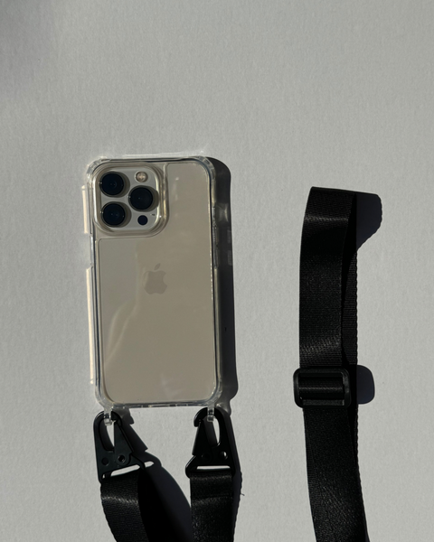 Чохол Oriental case iPhone XS Max прозорий з ремінцем Clear Crossbody Black pr_0067630  купити в інтернет-магазині Oriental Case в Києві від українського бренду Orientalcase ✅