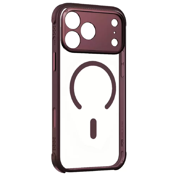 Case Momax Air Magnetic Red Bordo for iPhone 17 Pro Max pr_1700054 in the online store Oriental Case in Kyiv from the Ukrainian brand Orientalcase ✅
