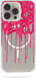 Oriental case iPhone 13 mini transparent MagSafe case Graffiti Spring Pink (3.6) pr_0061581  in the online store Oriental Case in Kyiv from the Ukrainian brand Orientalcase ✅