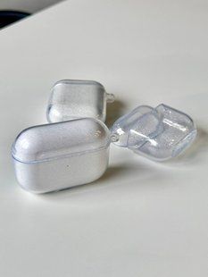 Чохол Oriental case прозорий силіконовий з блискітками для AirPods 4 pr_0077070  купити в інтернет-магазині Oriental Case в Києві від українського бренду Orientalcase ✅