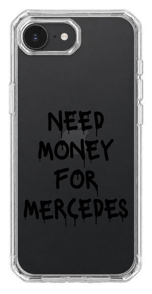 Чохол Oriental case iPhone 16e / 17e прозорий пластиковий EVO Need Money For MERCEDES Black (31.6) pr_0074800_16e17e купити в інтернет-магазині Oriental Case в Києві від українського бренду Orientalcase ✅