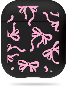 Чохол Oriental case чорний матовий силіконовий для AirPods 1/2 Metelyky_Pattern_ Pink (6.23) pr_0080038  купити в інтернет-магазині Oriental Case в Києві від українського бренду Orientalcase ✅