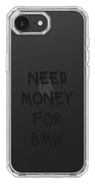 Чохол Oriental case iPhone 16e / 17e прозорий пластиковий EVO Need Money For BMW Black (31.1) pr_0074786_16e17e купити в інтернет-магазині Oriental Case в Києві від українського бренду Orientalcase ✅