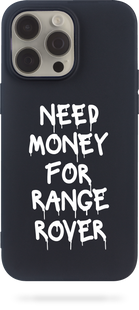 Oriental case iPhone 13 mini black silicone case Need Money For RANGE ROVER White (31.7.2) pr_0062131  in the online store Oriental Case in Kyiv from the Ukrainian brand Orientalcase ✅