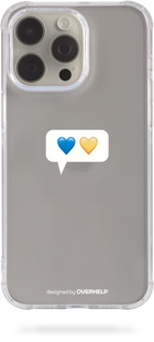 Чохол Oriental case iPhone 13 mini прозорий силіконовий протиударний Overhelp Messege (25.1) pr_0061507  купити в інтернет-магазині Oriental Case в Києві від українського бренду Orientalcase ✅