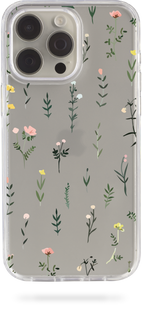 Oriental case iPhone 15 pro transparent plastic ROCK case Flowers Small (1.1) pr_0042750  in the online store Oriental Case in Kyiv from the Ukrainian brand Orientalcase ✅