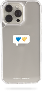 Oriental case iPhone 14 pro max transparent plastic EVO case Overhelp Messege (25.1) pr_0047486  in the online store Oriental Case in Kyiv from the Ukrainian brand Orientalcase ✅