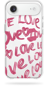 Чохол Oriental case iPhone 17 air прозорий силіконовий Love Lipstick Pink (17.6) pr_2100078 купити в інтернет-магазині Oriental Case в Києві від українського бренду Orientalcase ✅