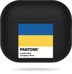 Oriental case black matte silicone case for AirPods 3 UA Pantone (19.5) pr_0065815  in the online store Oriental Case in Kyiv from the Ukrainian brand Orientalcase ✅