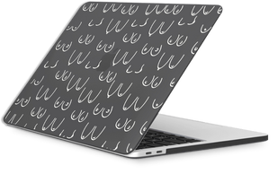 Oriental case black matte MacBook Pro 14 M1 | M2 | M3 (2021-2024) Boobs 2.0 Colorful (6.2) pr_0078396  in the online store Oriental Case in Kyiv from the Ukrainian brand Orientalcase ✅