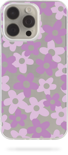 Oriental case iPhone 15 transparent silicone case Flowers Viola (1.15) pr_0045002  in the online store Oriental Case in Kyiv from the Ukrainian brand Orientalcase ✅