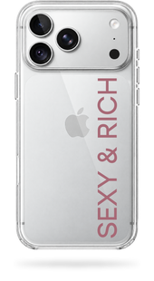 Чохол Oriental case iPhone 18 pro max прозорий пластиковий ROCK SEXY And RICH Pink (10.21) Bordo (10.21.5) купити в інтернет-магазині Oriental Case в Києві від українського бренду Orientalcase ✅