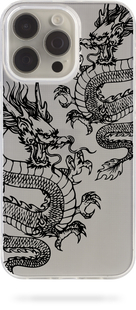 Чохол Oriental case iPhone 11 pro прозорий силіконовий Dragons Black (5.1) pr_0067919  купити в інтернет-магазині Oriental Case в Києві від українського бренду Orientalcase ✅
