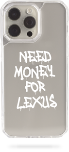 Oriental case iPhone 14 pro max transparent plastic EVO case Need Money For LEXUS White (31.5.2) pr_0047239  in the online store Oriental Case in Kyiv from the Ukrainian brand Orientalcase ✅