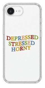 Чохол Oriental case iPhone 16e / 17e прозорий силіконовий протиударний Depressed (11.1) pr_0074640_16e17e купити в інтернет-магазині Oriental Case в Києві від українського бренду Orientalcase ✅