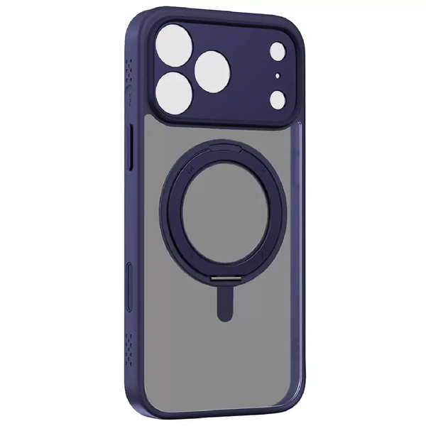 Чохол Momax Roller Magnetic Midnight Blue  для iPhone 17 Pro Max  pr_1700059 купити в інтернет-магазині Oriental Case в Києві від українського бренду Orientalcase ✅